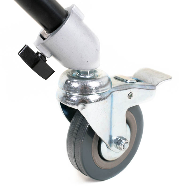 Conjunto de 3 ruedas para trípode con diametro de pata de 21mm