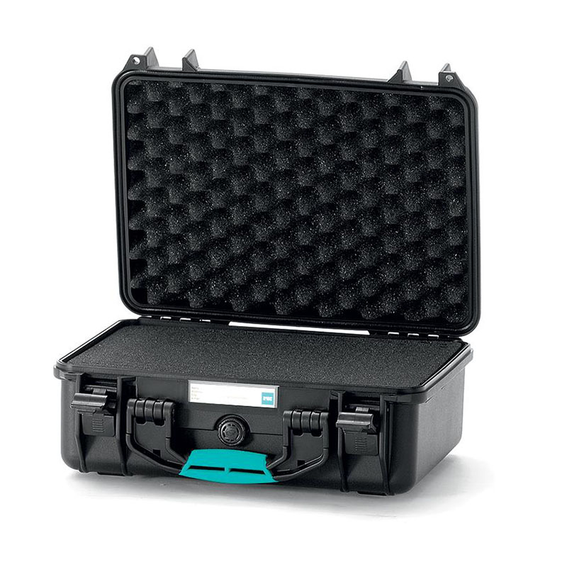 Maleta HPRC 2400 color negro con espuma Blue Bassano