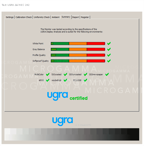 test ugra monitor nec pa242w