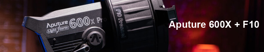 Foco Bicolor Aputure LS 600X Pro V-Mount tipo HMI + viseras F10 
