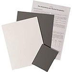 Set de 3 cartas de gris (2x 20 x 25cm + 1 x 10 x 12 cm)