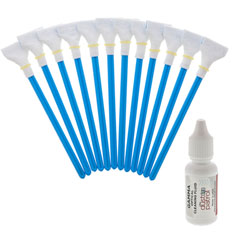 Alpha 20mm Premium Sensor Cleaning Swabs (12pk) w/Gamma Optical Cleaning Fluid
