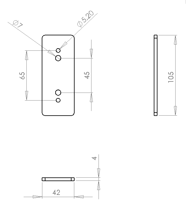 adaptador paret 444