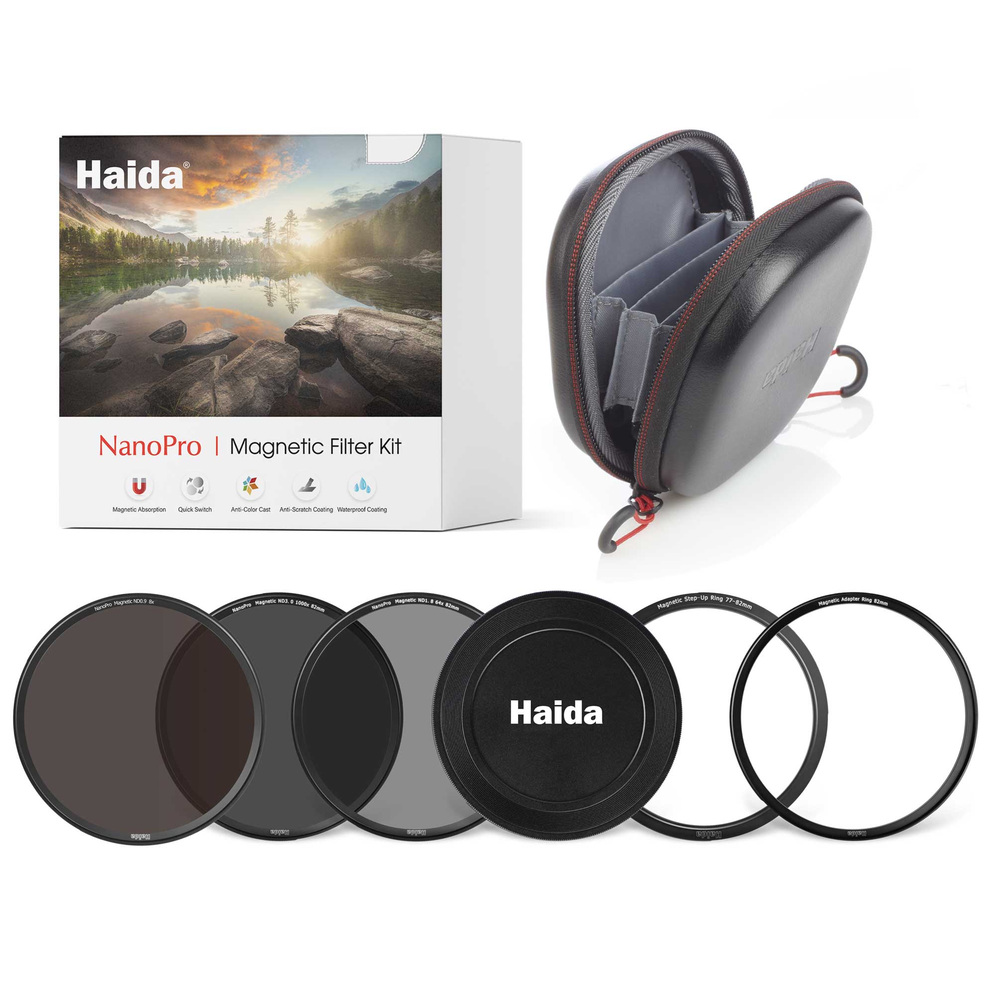 Haida NanoPro kit de filtros magnéticos ND 82mm de 3, 6 y 10 pasos