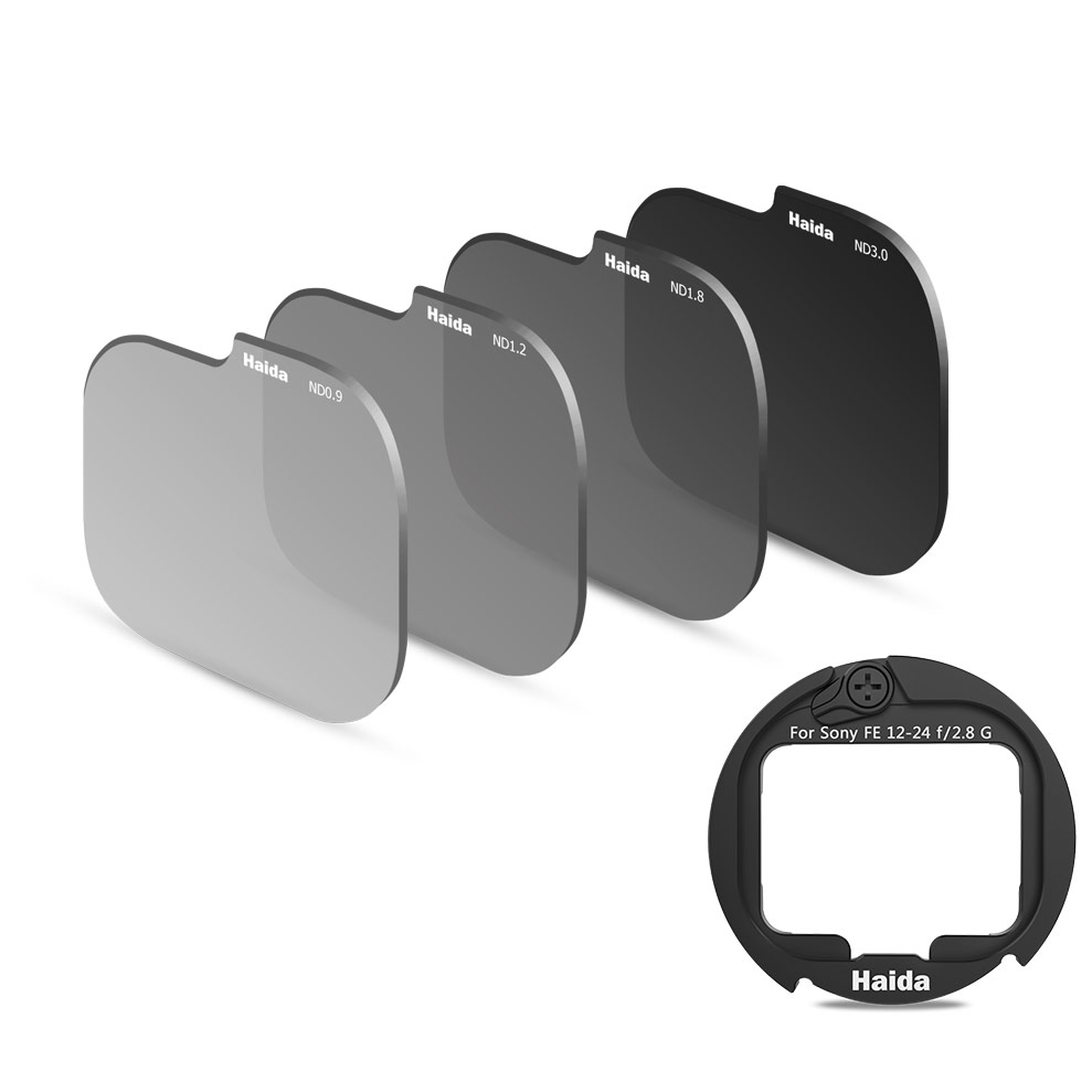 Kit de filtros ND insertables para el objetivo Sony FE 12-24mm F2.8 GM