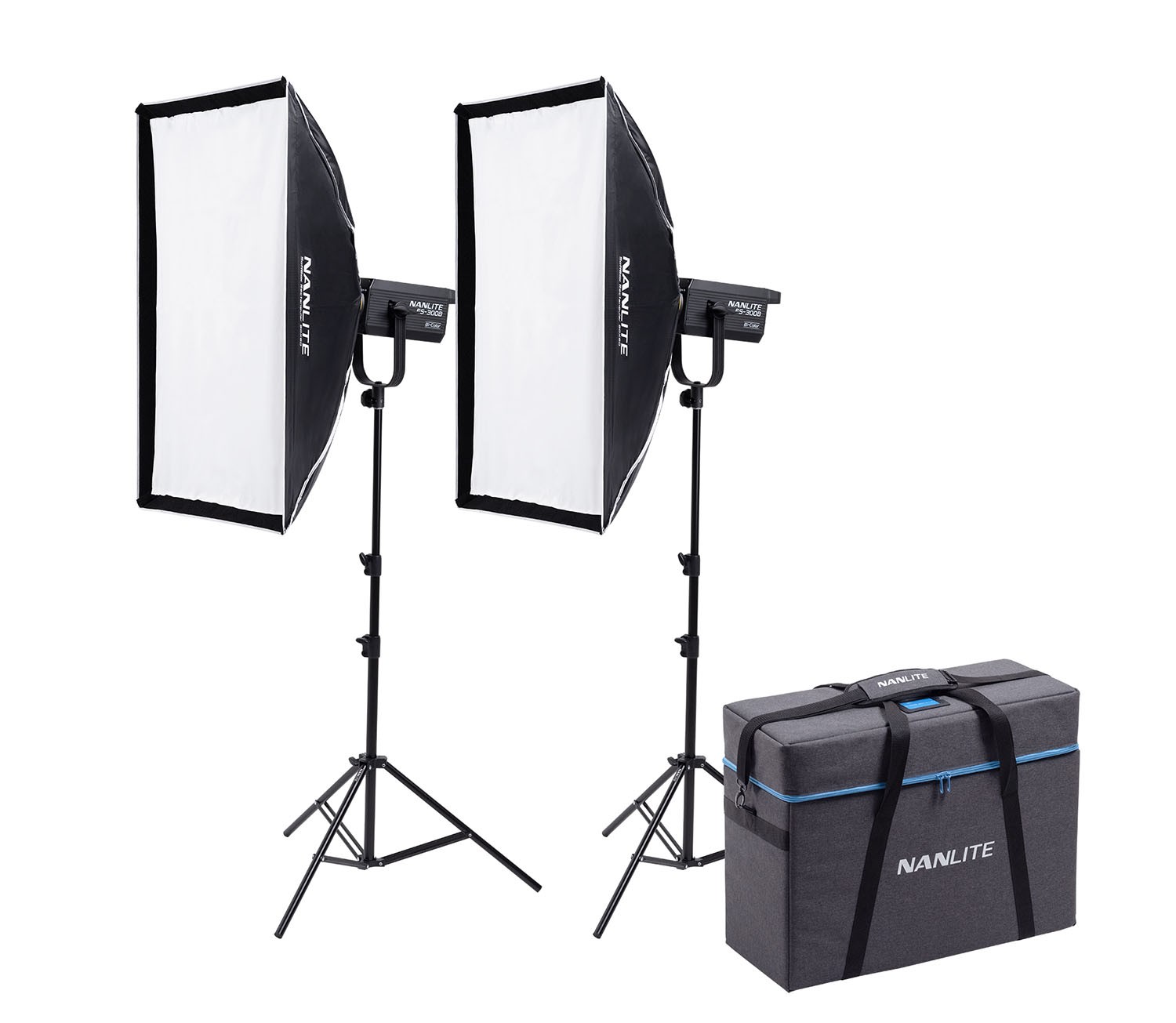 Kit 2 Focos Led Nanlite FS-300B 350w Bi-color