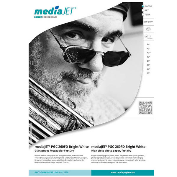 MediaJET PGC 260FD bright white A3+